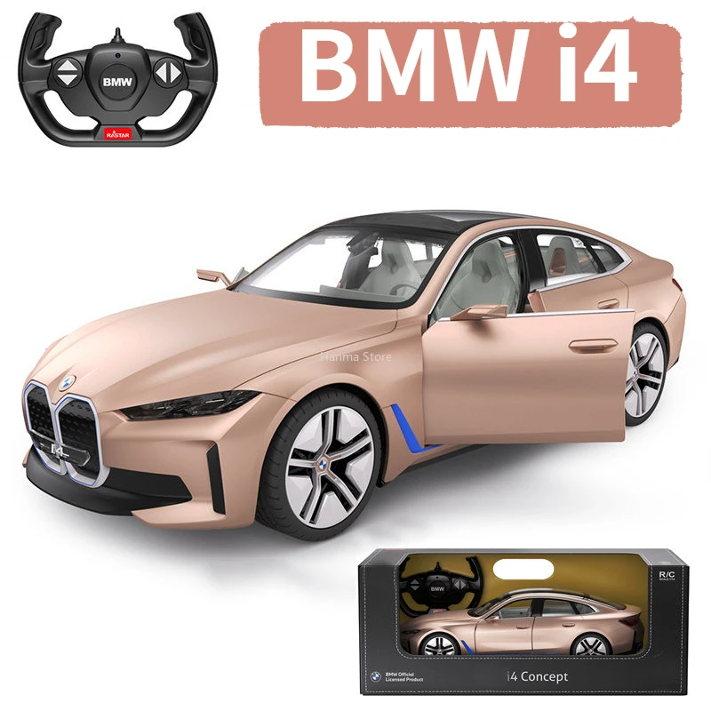 BMW I4 Concept RC Car 1:14 Scale Remote Control Car Model Radio Controlled Auto Machine Vehicle Toys Gifts for Kids Adults Boys