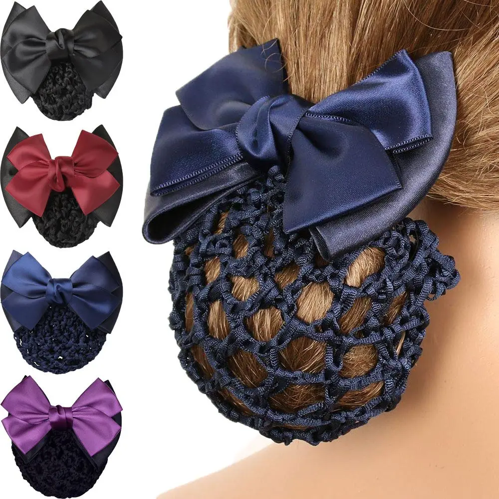 

Hair Accessories Headdress Hairnet Women Girls Bun Cover Snood Net Hair Clip Barrette
