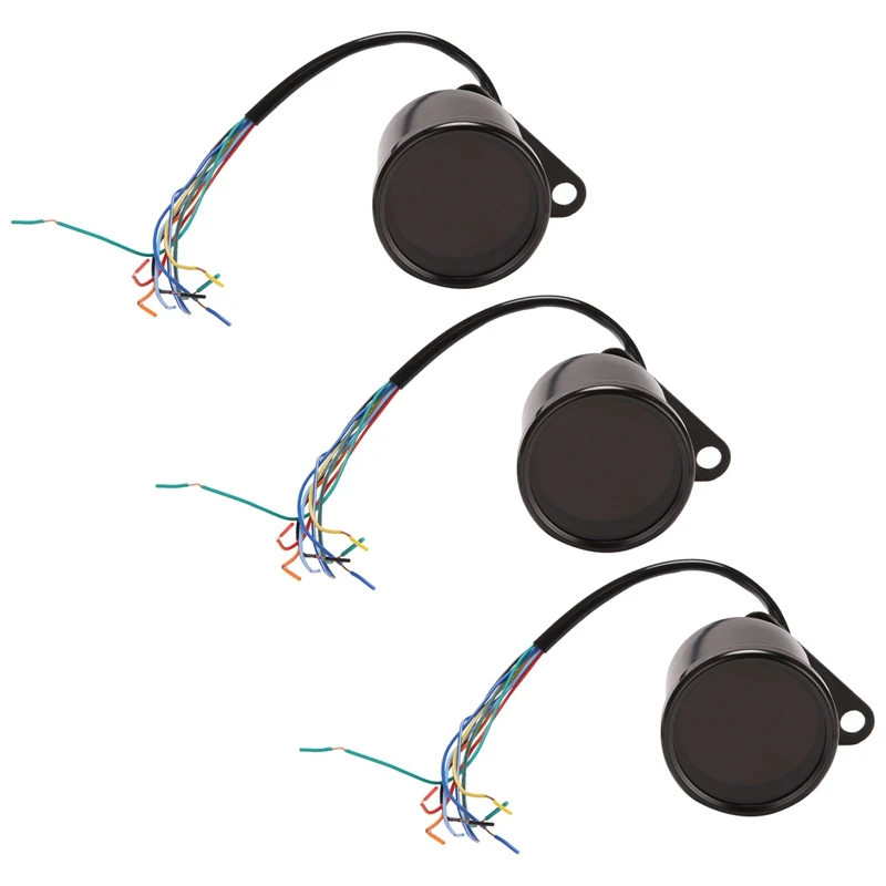 

3X Универсальный мотоциклетный счетчик спидометр цифровой одометр круглый счетчик скорости для Honda Yamaha, черный