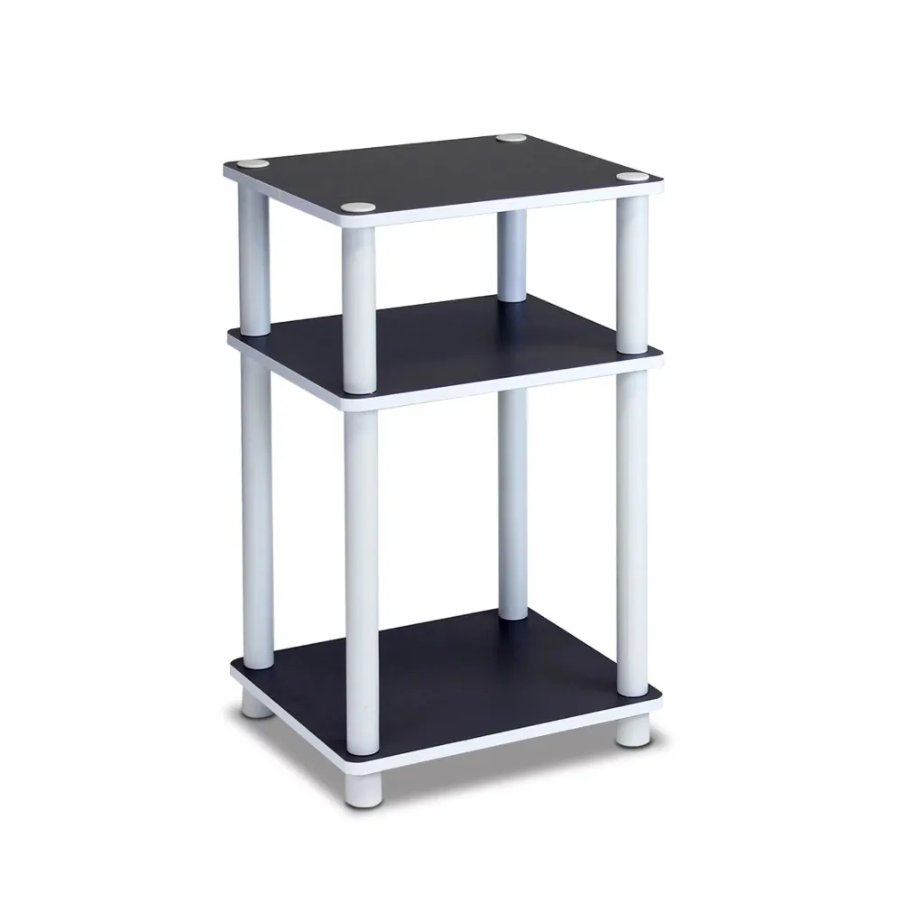 

Just 3-Tier Turn-N-Tube End Table, 1-Pack, White/White