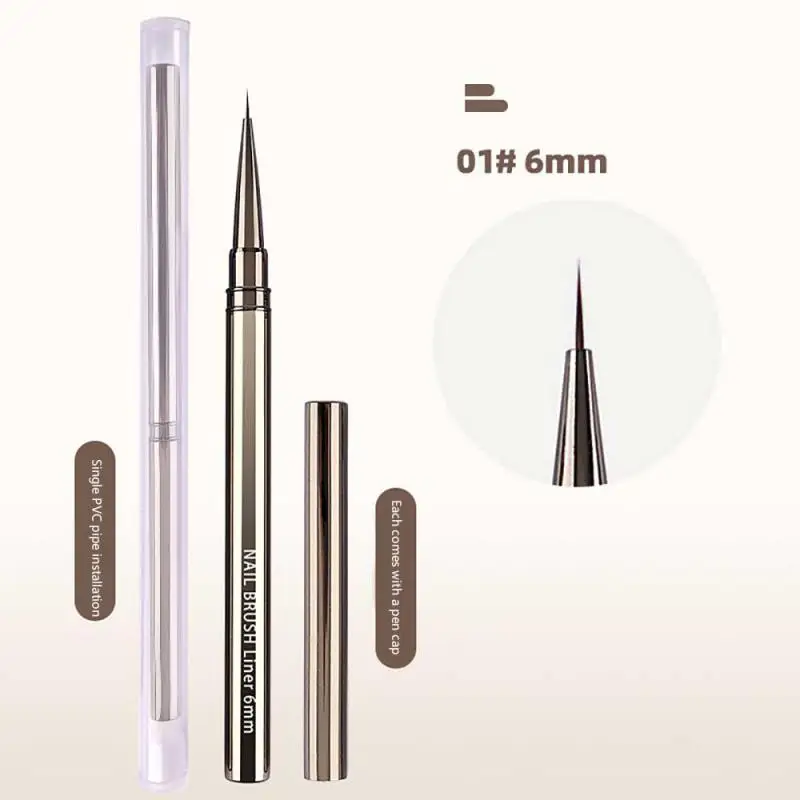 

Сверхтонкая ручка для дизайна ногтей, металлическая ручка с крючком для рисования краев, цветов, специальные инструменты для дизайна ногтей