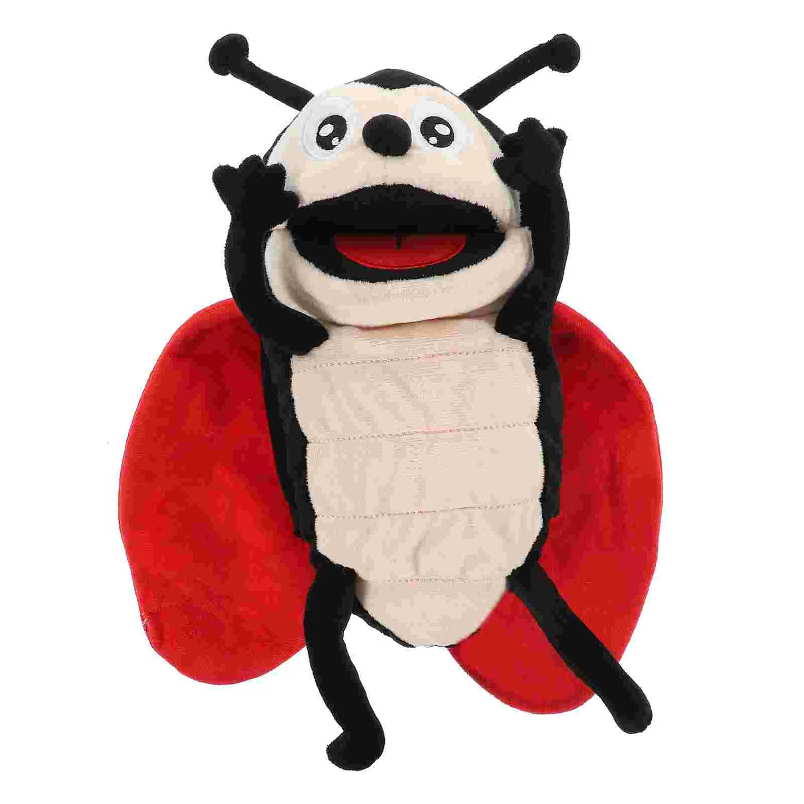 

Cartoon Ladybug Hand Puppet Portable Plush Ladybug Toy Funny Ladybug Hand Puppet