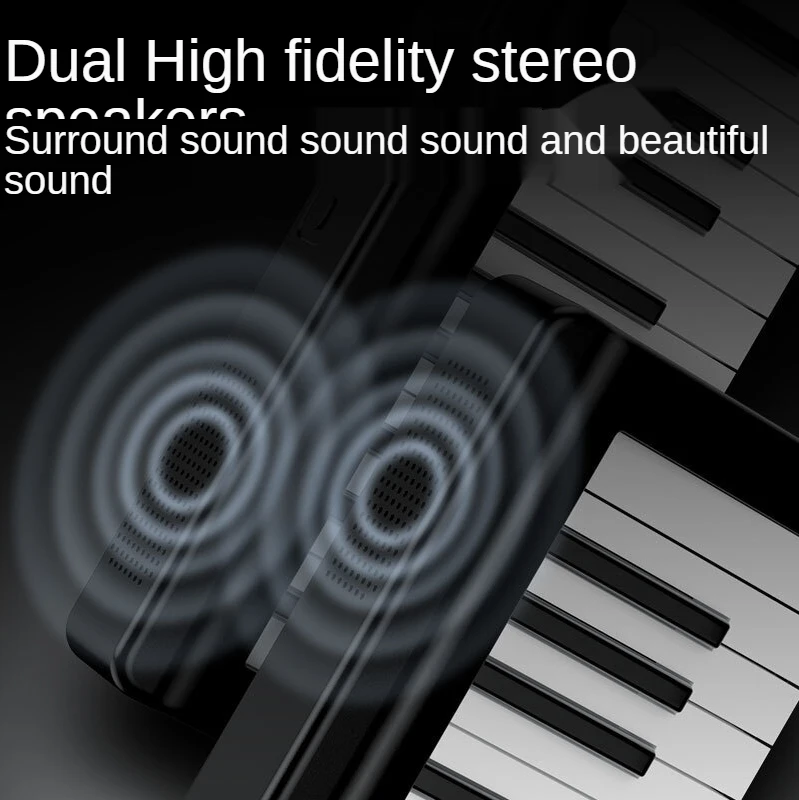 88-клавишное складное пианино для взрослых и детей начинающих Электрический