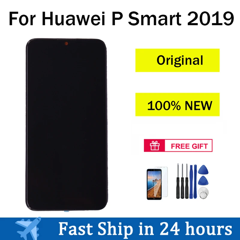 

LCD For Huawei P Smart 2019 Display Premium Quality Touch Screen with Frame Digitizer Assembly Replacement POT-LX1 L21 LX3