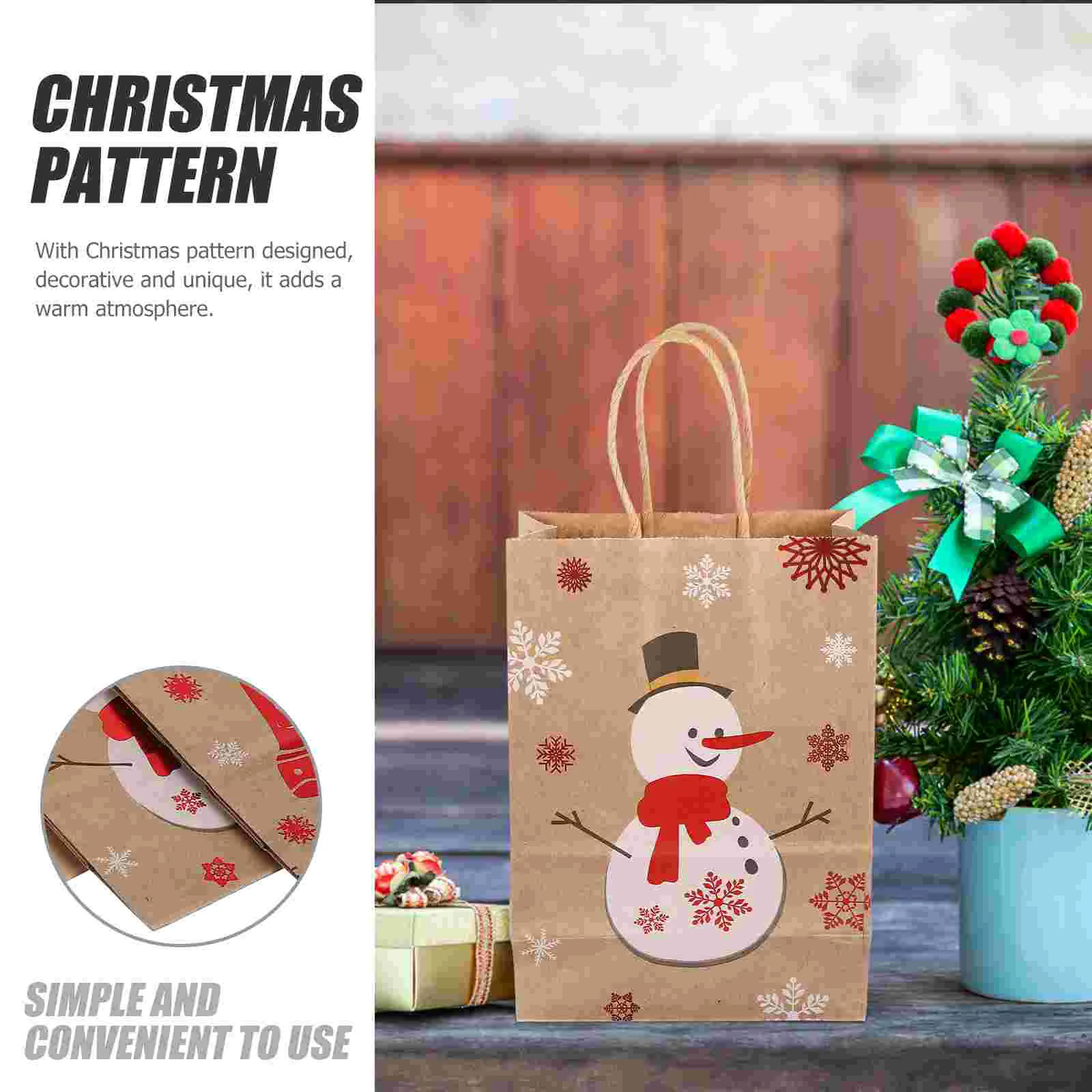 10 шт. Рождественская сумка-тоут игрушка для конфет подарок праздничные бумажные