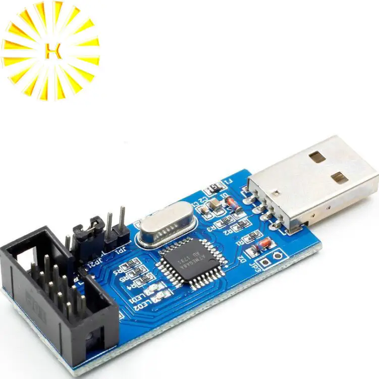 USB ISP программатор для AVR ATMega ATTiny 51 плата разъем загрузчика