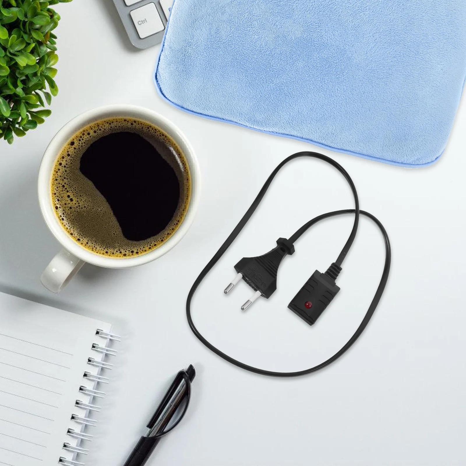 Вилка кабеля для зарядки бутылки с горячей водой электрических грелок рук