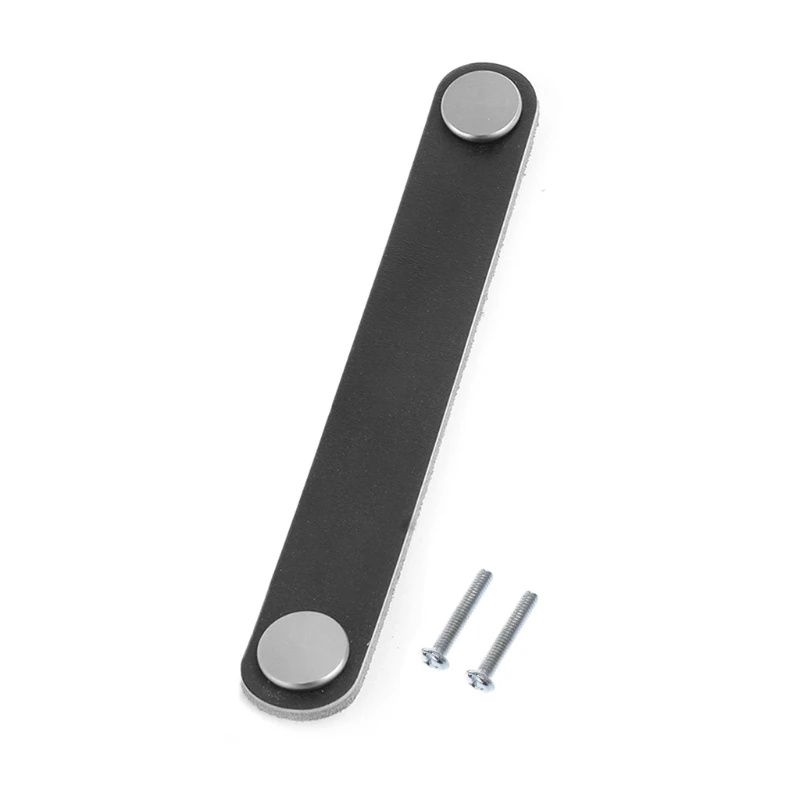 

Cabinet Handle Soft PU Leather Dresser Drawer Door Knobs Pull Furniture Hardware