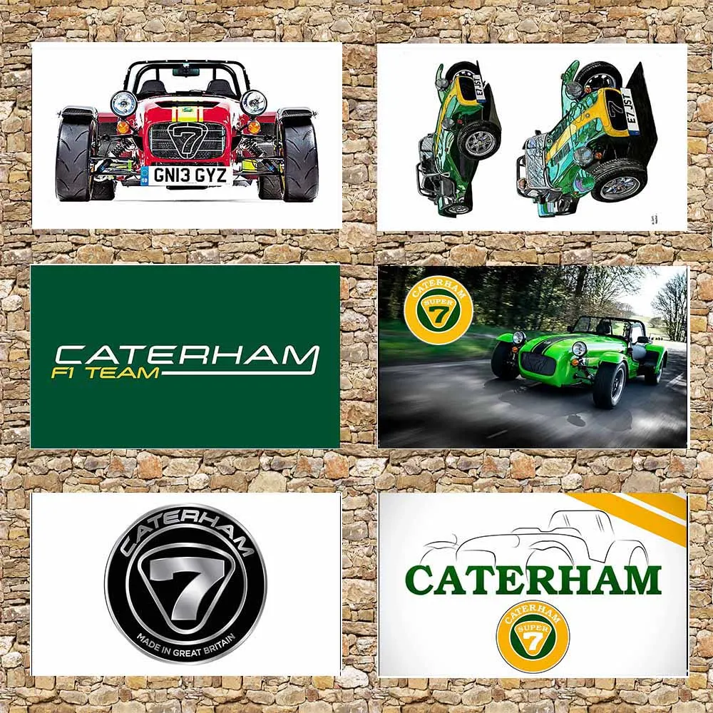 Фото Флаг 3x5 футов C-Caterhams Флаг Полиэстер Печатный автомобильный баннер для декора №2