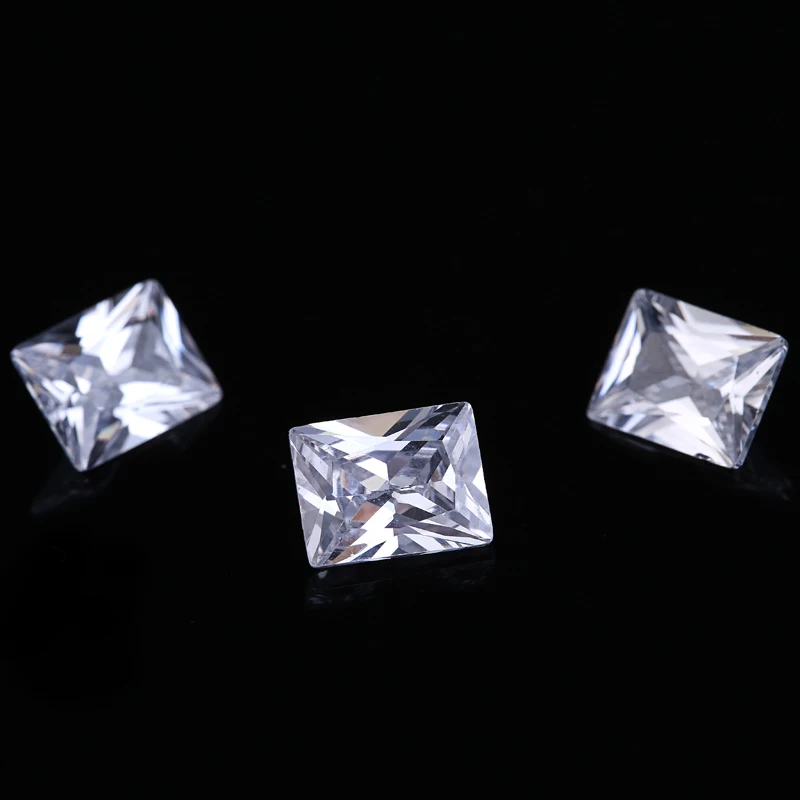 

Новый Прямоугольный кубический цирконий белого цвета AAA 2x3-8x0 мм, бриллиантовая огранка, кубический цирконий для творчества, украшения для ногтей