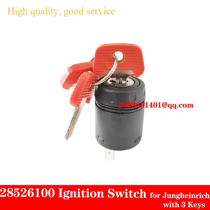 

Ignition Switch 28526100 /Forklift Parts 702 Key Switch for Jungheinrich with 3 Red keys.