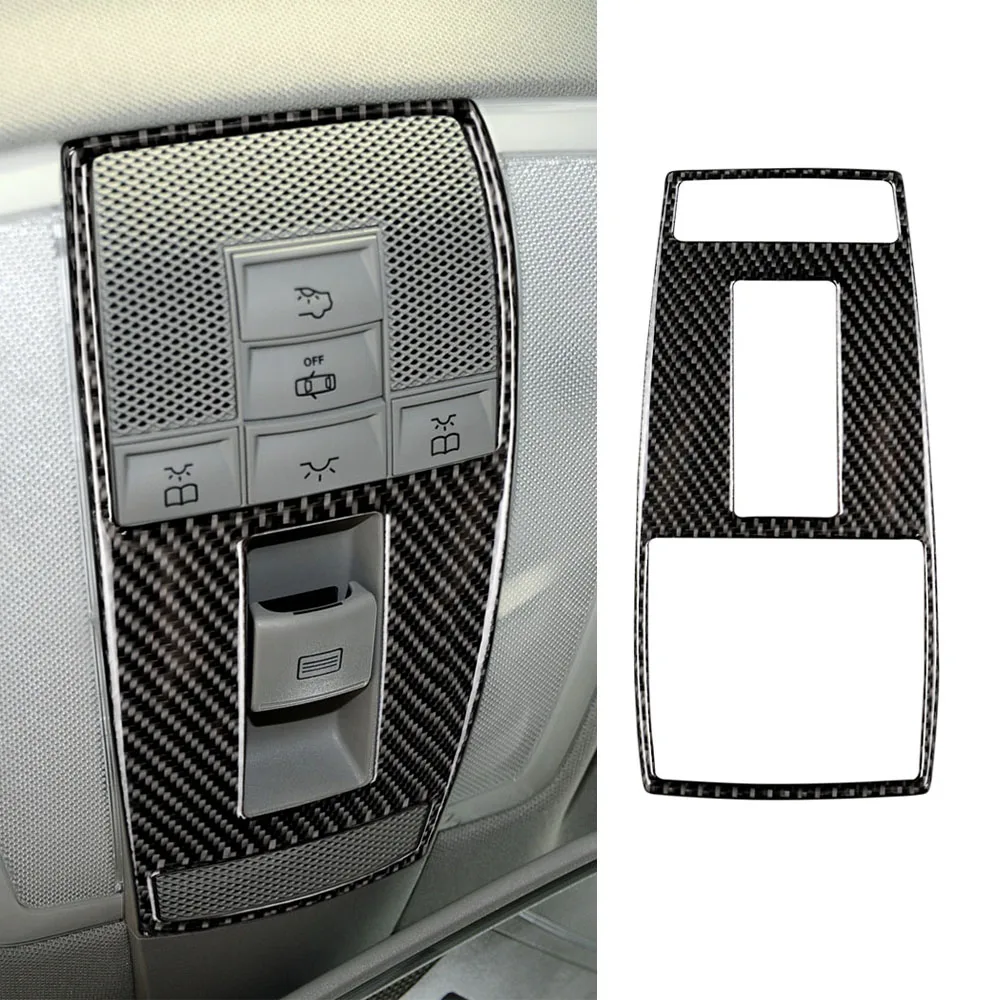 

Roof Reading Light Lamp Decoration Trim Cover for Mercedes Benz W204 2007-2013 C Class Car Interior Accessories Carbon Fiber