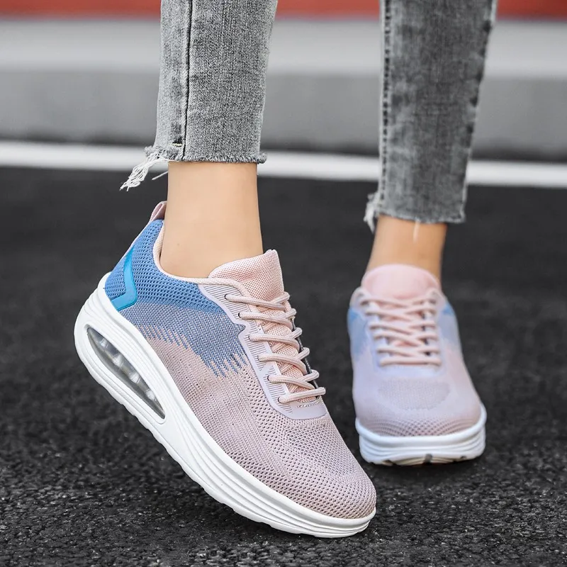 

2022 Women Flats Platform Shoes Women Sports Anti-skid Shock Absorption Shoes Woman Spring Walking Women Non Slip Shoes