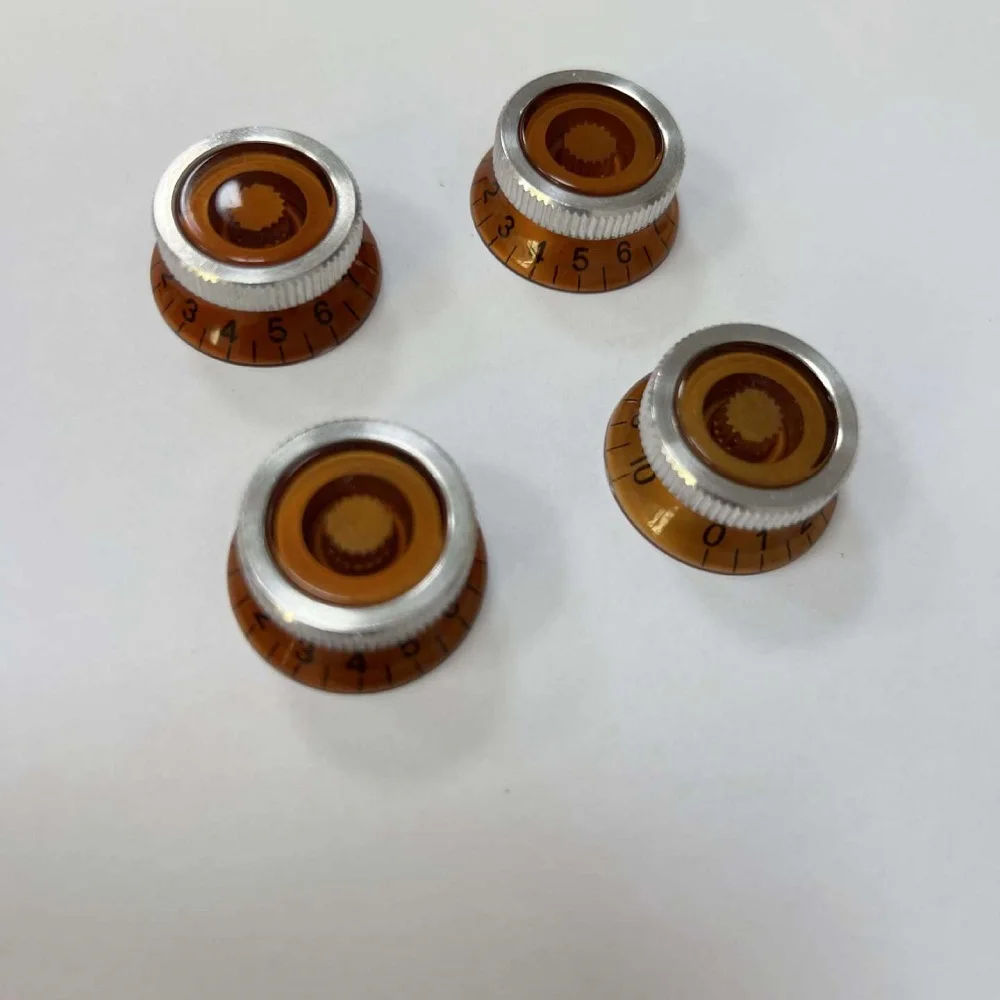 

4pcs/set Speed Control Knob for Electric Pickup Guitar Volume Tone Control Knobs Caps with Number