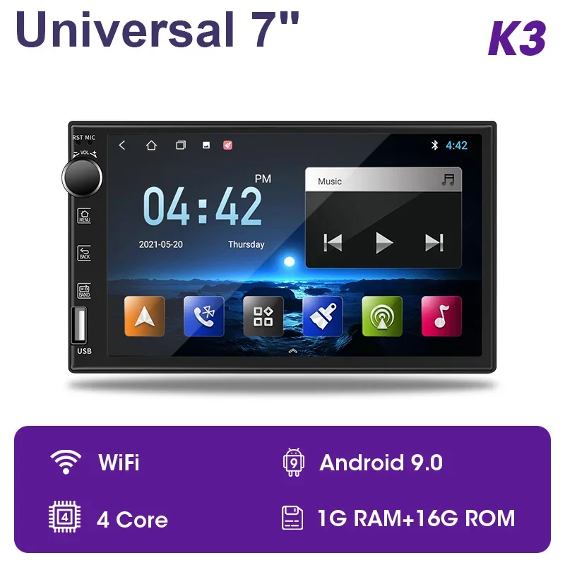 

JMCQ Универсальный 7-дюймовый автомобильный радиоприемник для Nissan Kia Honda Toyota VW 2 Din Android 11,0 мультимедийный видеоплеер Carplay IPS 4G RDS DSP