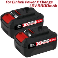 x change 6800mah replacement for einhell power x change battery compatible with all 18v einhell tools batteries with led display