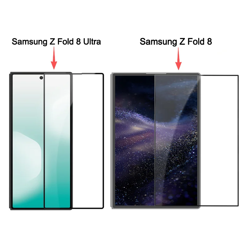 Фото Закаленное стекло NILLKIN для Samsung Galaxy Z Fold 8 Ultra 7 6 Fold8, ультратонкая пленка 2.5D, поддержка разблокировки по отпечатку пальца FM5002 №2