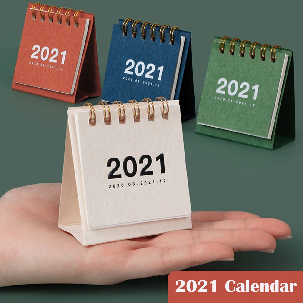 

2021 настольный мини-Календарь 365 дней, двойной ежедневный график, настольный планировщик, годовой органайзер, украшения для стола, офисные и ...