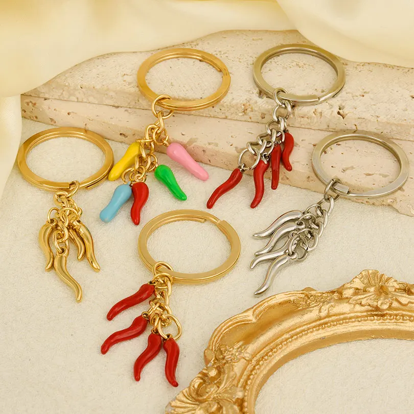 1 шт. кулон из нержавеющей стали с овощами красным острым перцем женская сумка