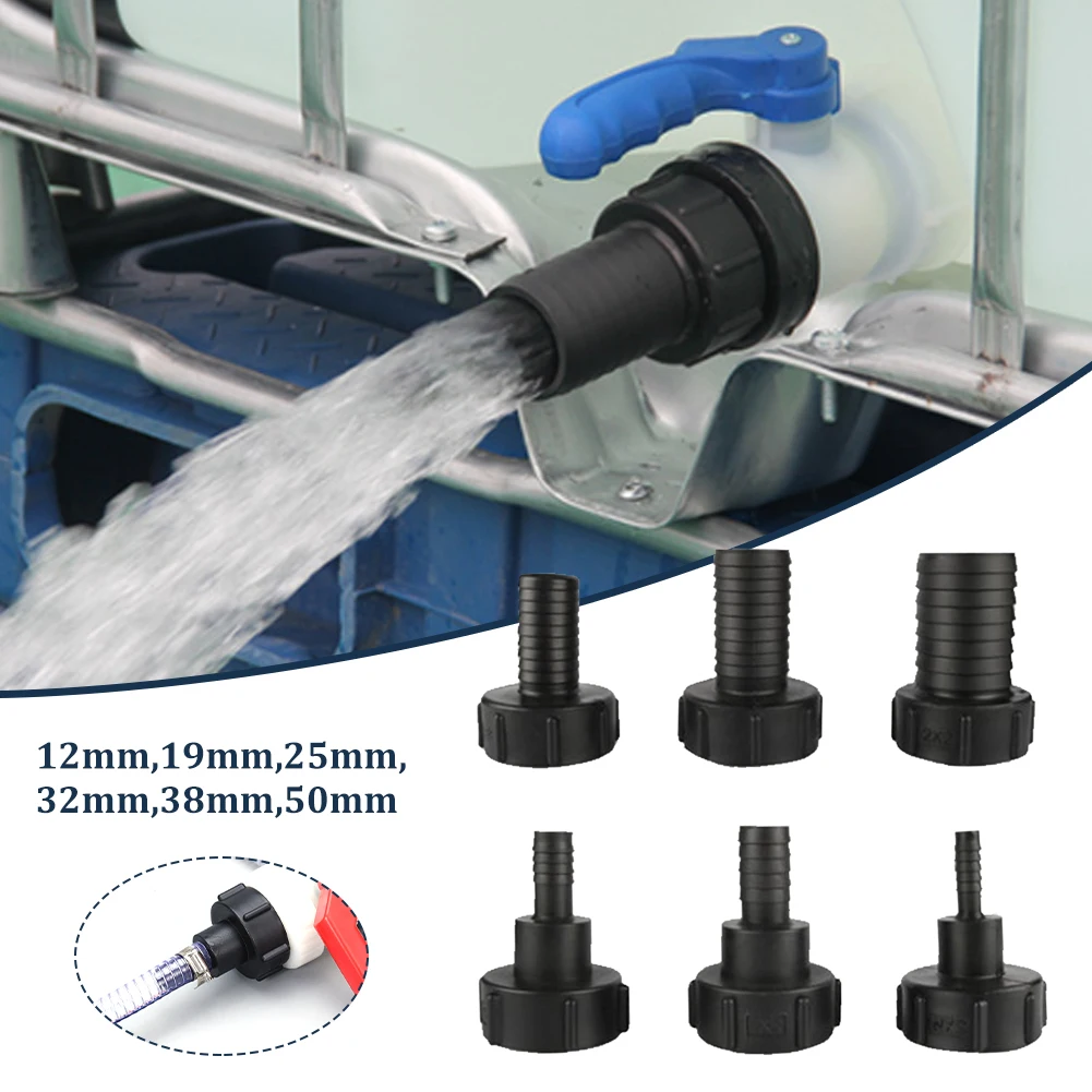 

1/2" 3/4" 1" 2" IBC Tank Adapter Plastic Tap Connector Water Tank Fittings Quick Connect Garden Hose Connectors For Home Garden