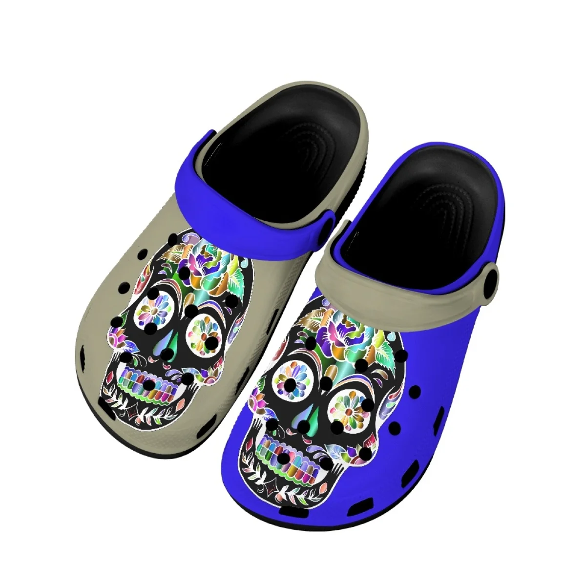 Nopersonality Creative Skull Two Designs Sandals Women's Classic Slide Slipper Summer Home Outerwear Adult Black Slides