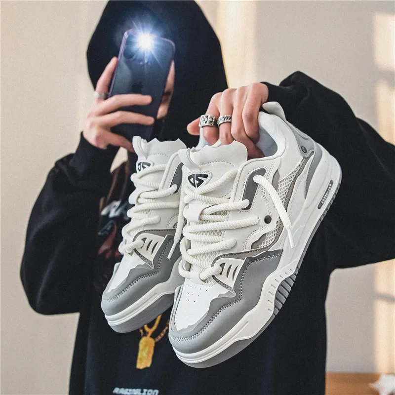 Мужская обувь модные кроссовки удобная на платформе 2023 уличная повседневная