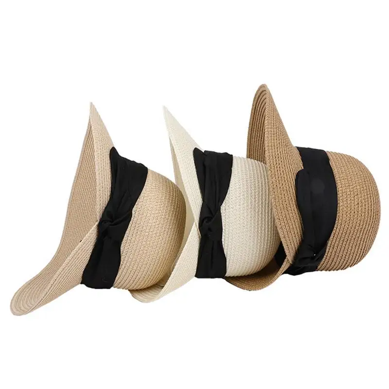 

Women Floppy Sun Hat Summer Hat Foldable Roll Up Floppy Beach Hats Travel Foldable Brim Summer UV Hat Summer UV Protection Beach