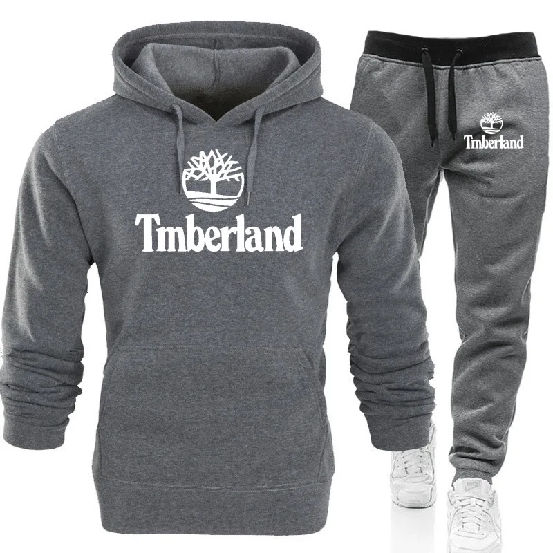 

Модный повседневный мужской спортивный костюм для фитнеса и бега, спортивный костюм Timberland, мужские европейские и американские спортивные к...