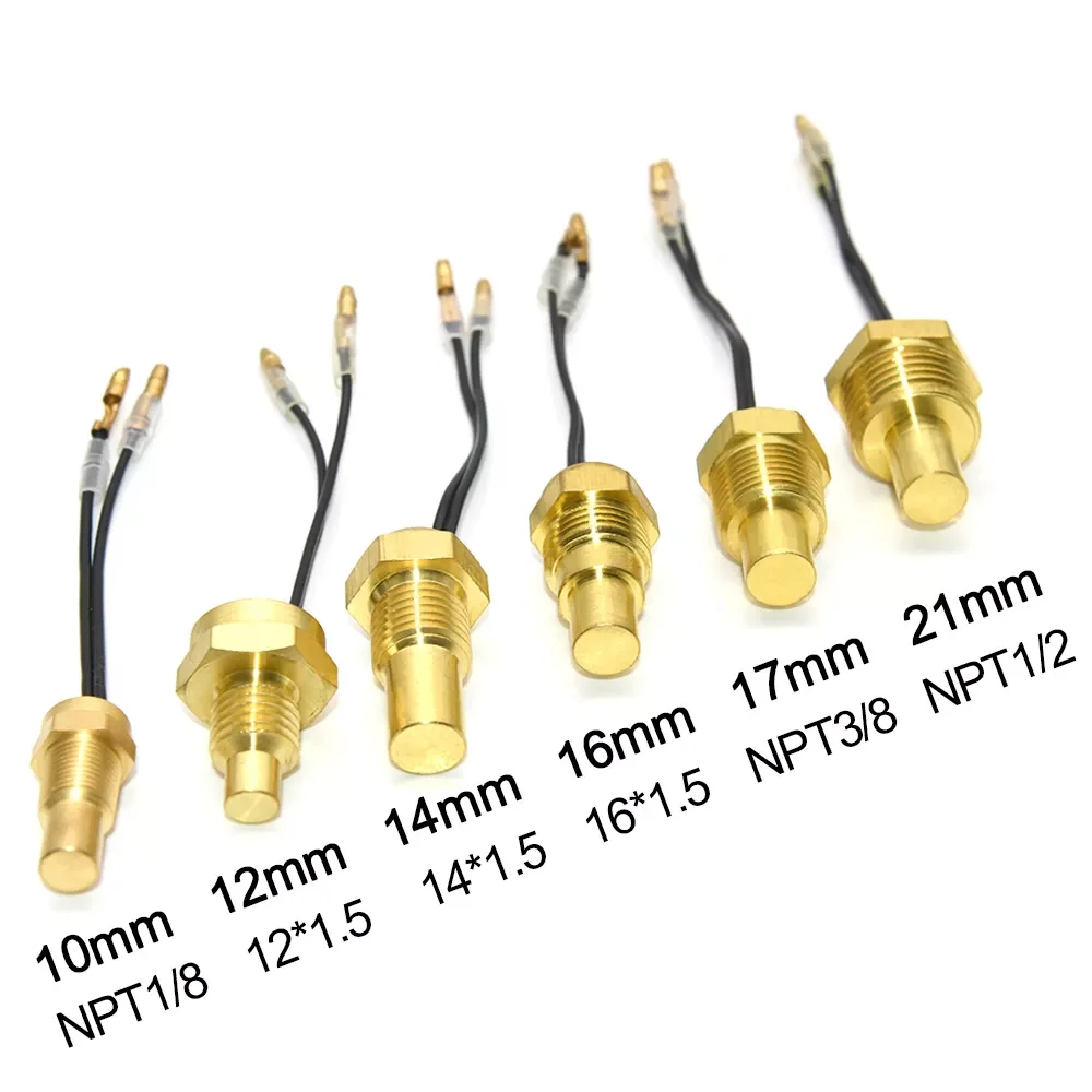

24V Car Truck Digital Water Temperature Sensor NPT1/8 50K Head Plug 10mm 12mm 14mm 16mm 17mm 18mm 21mm Water Temp Sender