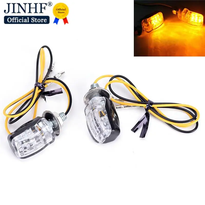 Новое поступление 2 шт. 12 В 6 светодиодов мотоциклетный мини-желтый указатель