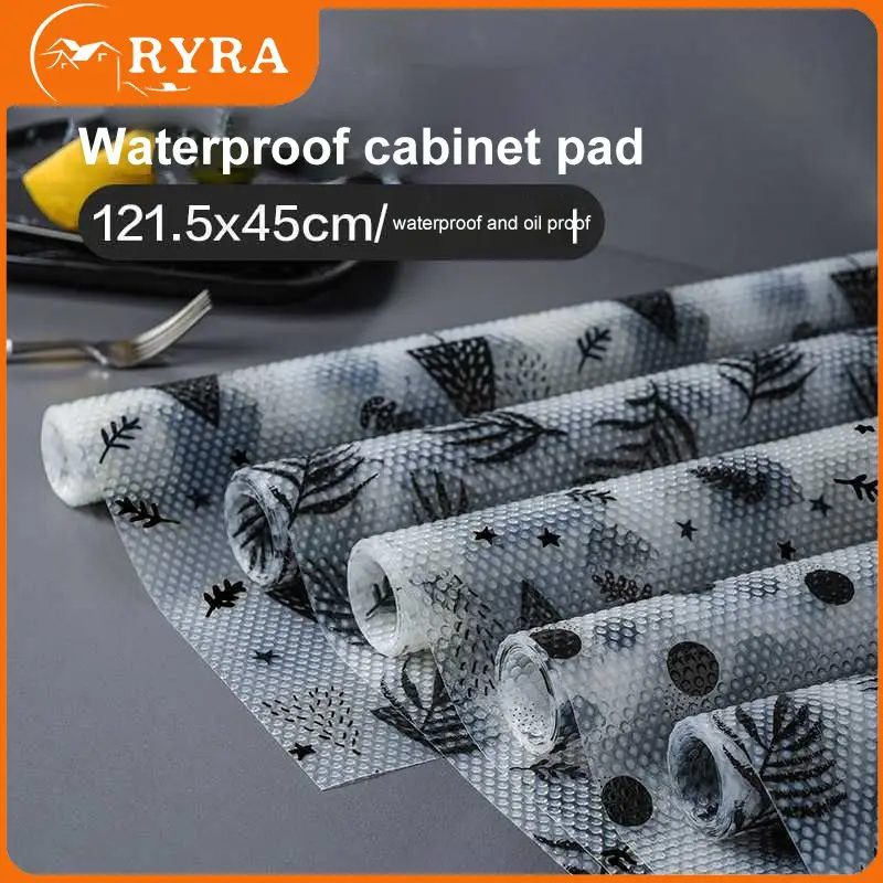 

Коврик для выдвижных ящиков 45x122 см, домашние влагостойкие вкладыши для полки шкафа, кухонные водонепроницаемые маслостойкие коврики для стола, противоскользящие бумажные коврики для холодильника