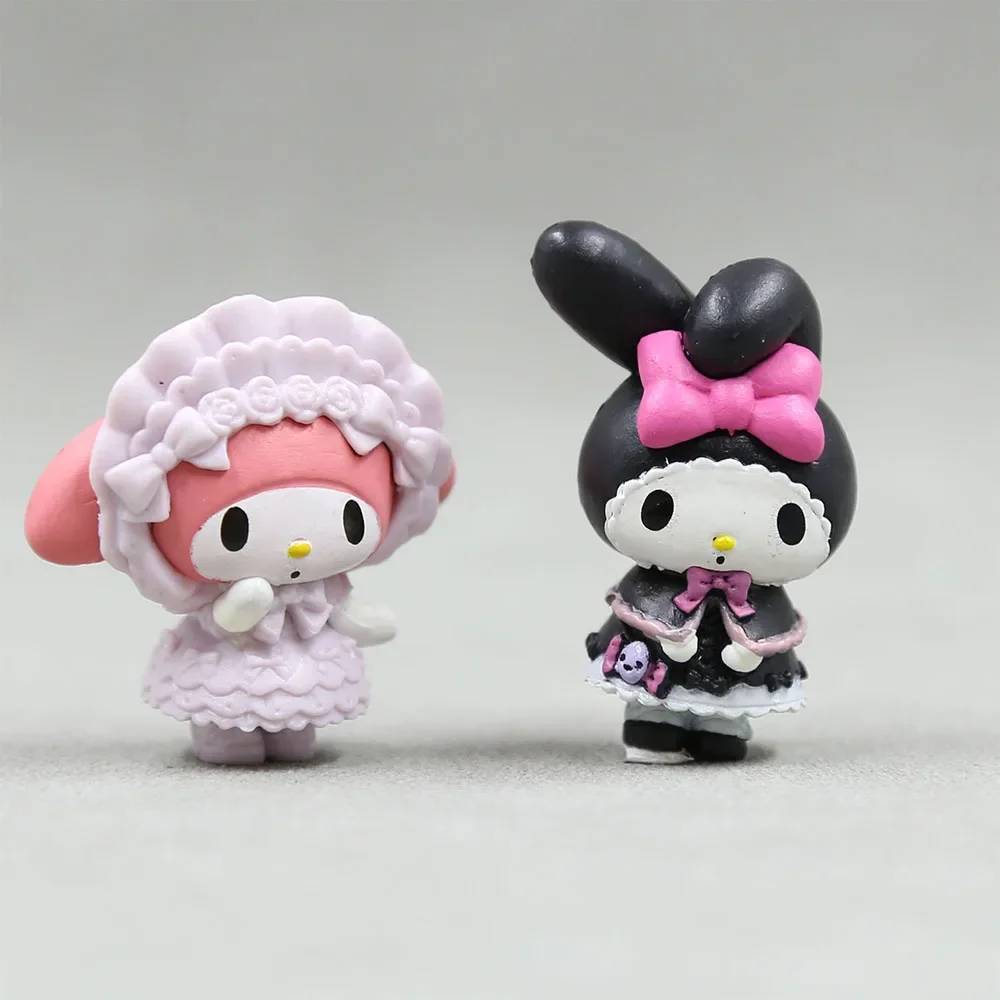 Игрушки My Melody Sanrio Kuromi Kawaii Аниме фигурки коллекционные декоративные аксессуары