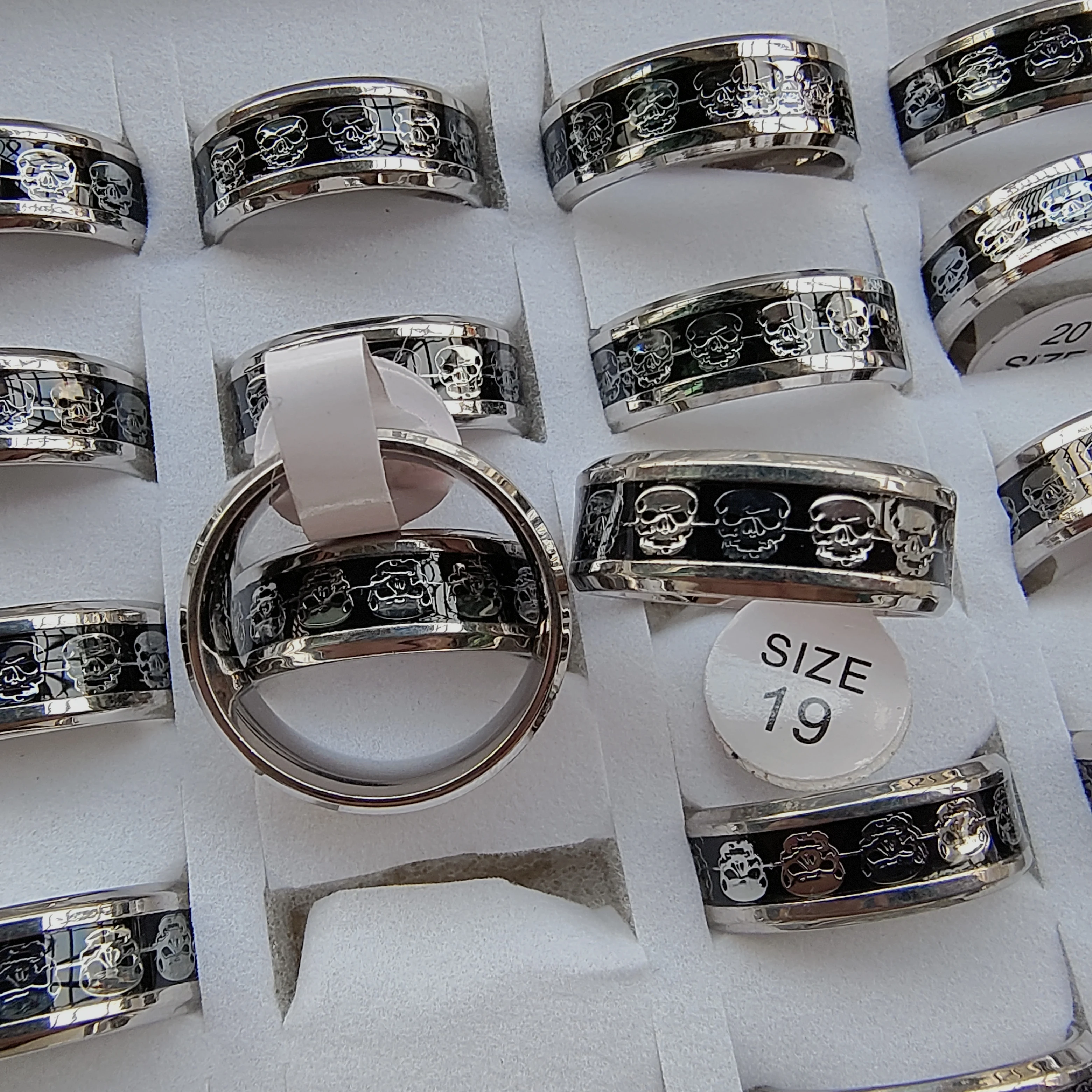 18/36 шт. мужские и женские кольца в стиле панк