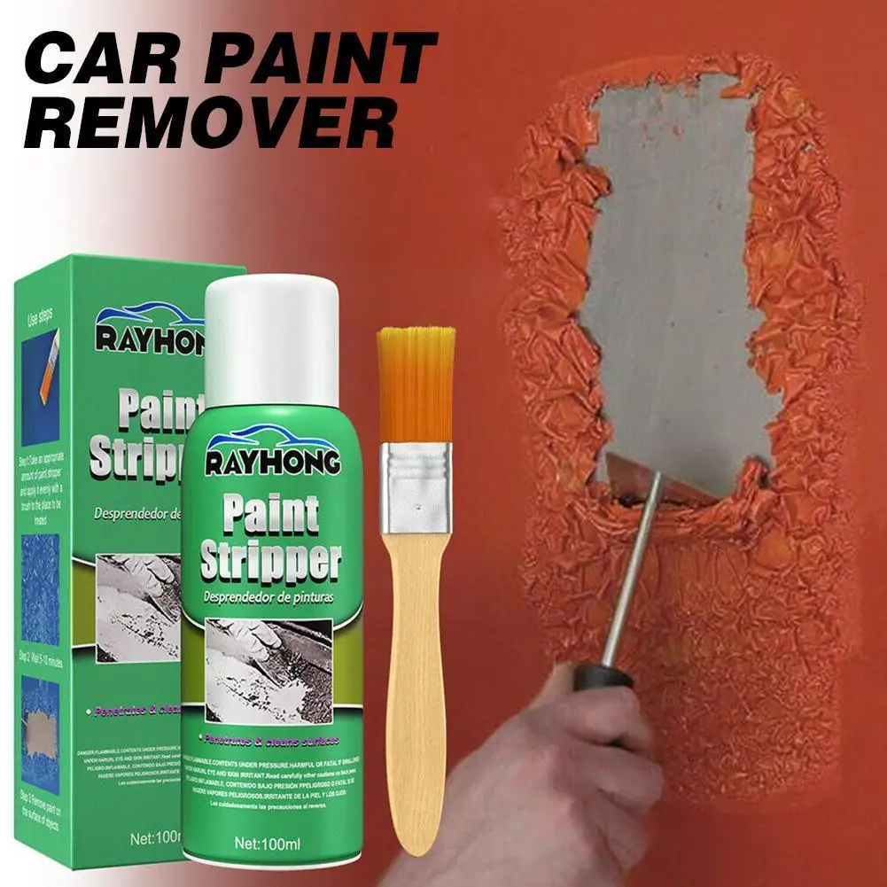 100ml Paint Strippers Paint Removers Spray For Car Wheel Metal Surface Wall Graffiti Correction Quick Peeling Paint With Br O4S4