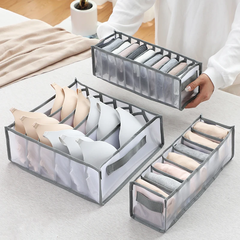 

Closet Organizer For Underwear Socks Home Cabinet Divider Storage Box Storage Organizer for clothes Foldable Drawer Organizer