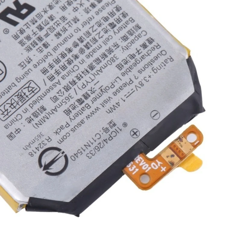 Фото Новый аккумулятор для часов 365 мАч C11N1540 для Asus ZenWatch 2 WI501QF ASUS Zenwatch 3 WI503Q Портативные аккумуляторы №3