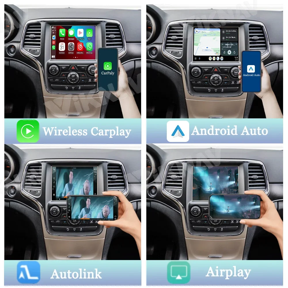 Фото Автомобильный радиоприемник Linux с интерфейсом для Chrysler 300c 2012-2016 CarPlay Android Auto Ariplay Mirror Link №5