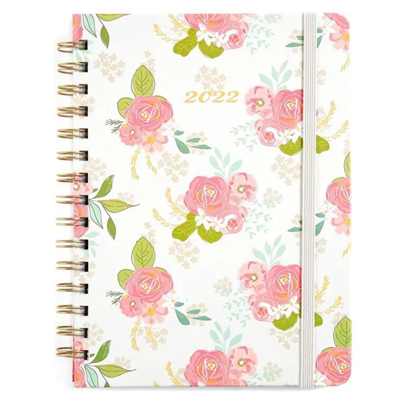 

Планировщик, еженедельный и ежемесячный планировщик с ежемесячными вкладками, планировщик, блокнот, эластичная застежка и внутренний карм...