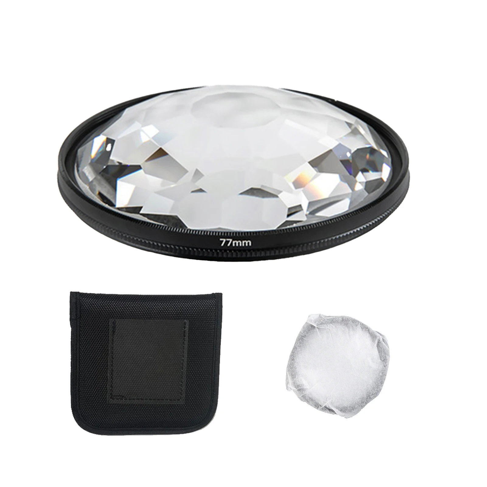 

Аксессуары для фотосъемки Прозрачный многослойный калейдоскоп стеклянная призма фильтры для камеры переменные 77 мм ночные сцены хобби SLR