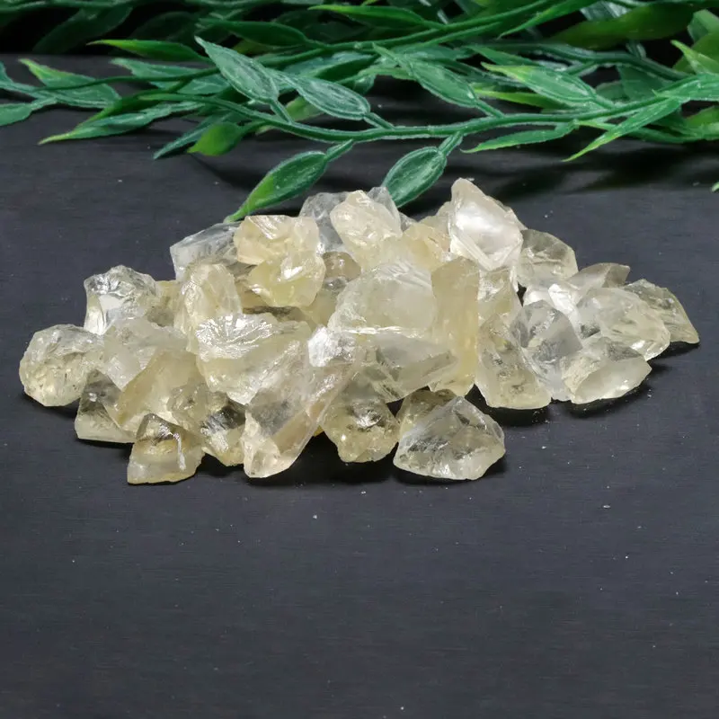 

1-2cm 100g Big Particle Natural Citrine Rough Raw Ore Ornament Aromatherapy Crystal Stones For DIY Carving D3