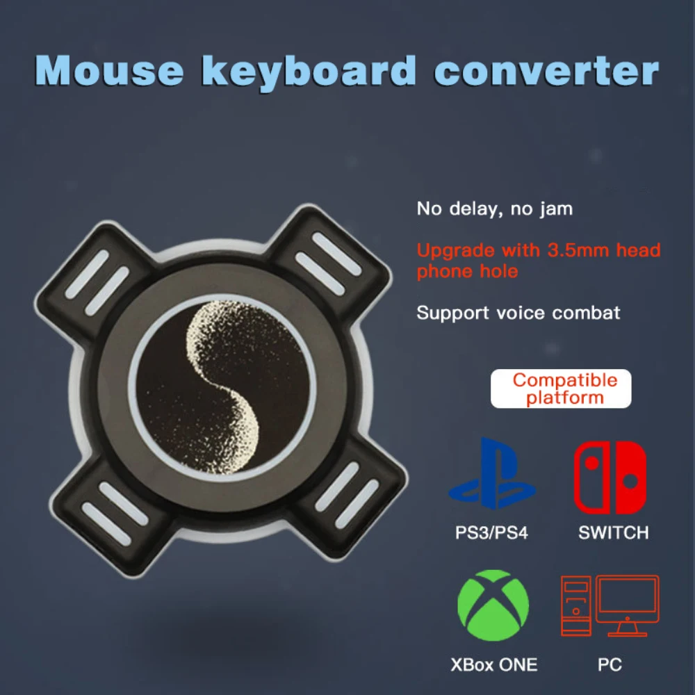 

Gamepad Controller Converter For Keyboard Mouse Adapter Nintend Switch One Emulator Support FPS Game Handle Accessories