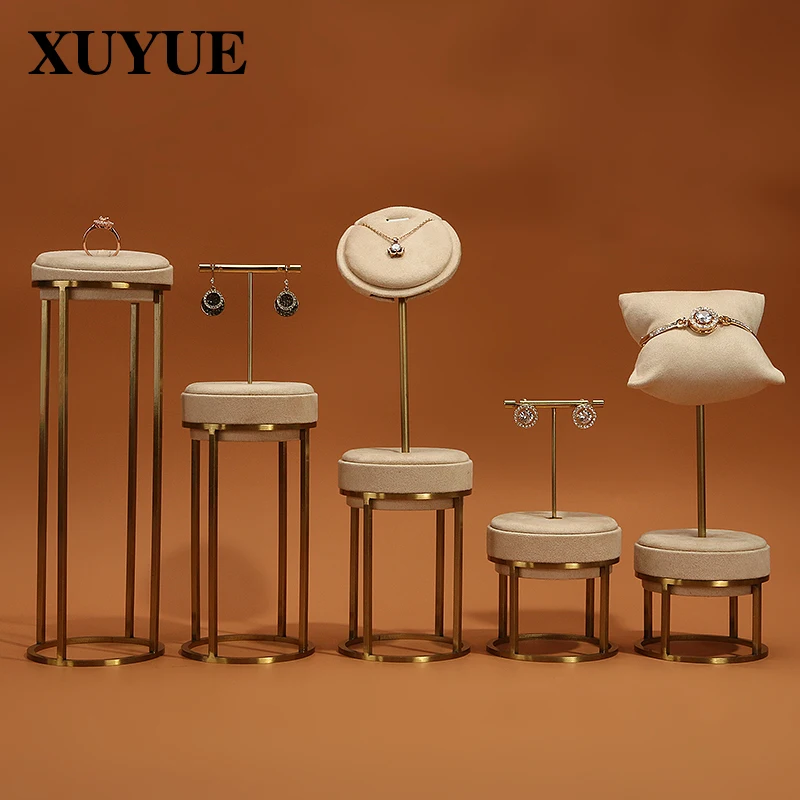 Metal jewelry display props neck window display props necklace display stand earrings jewelry stand ornaments