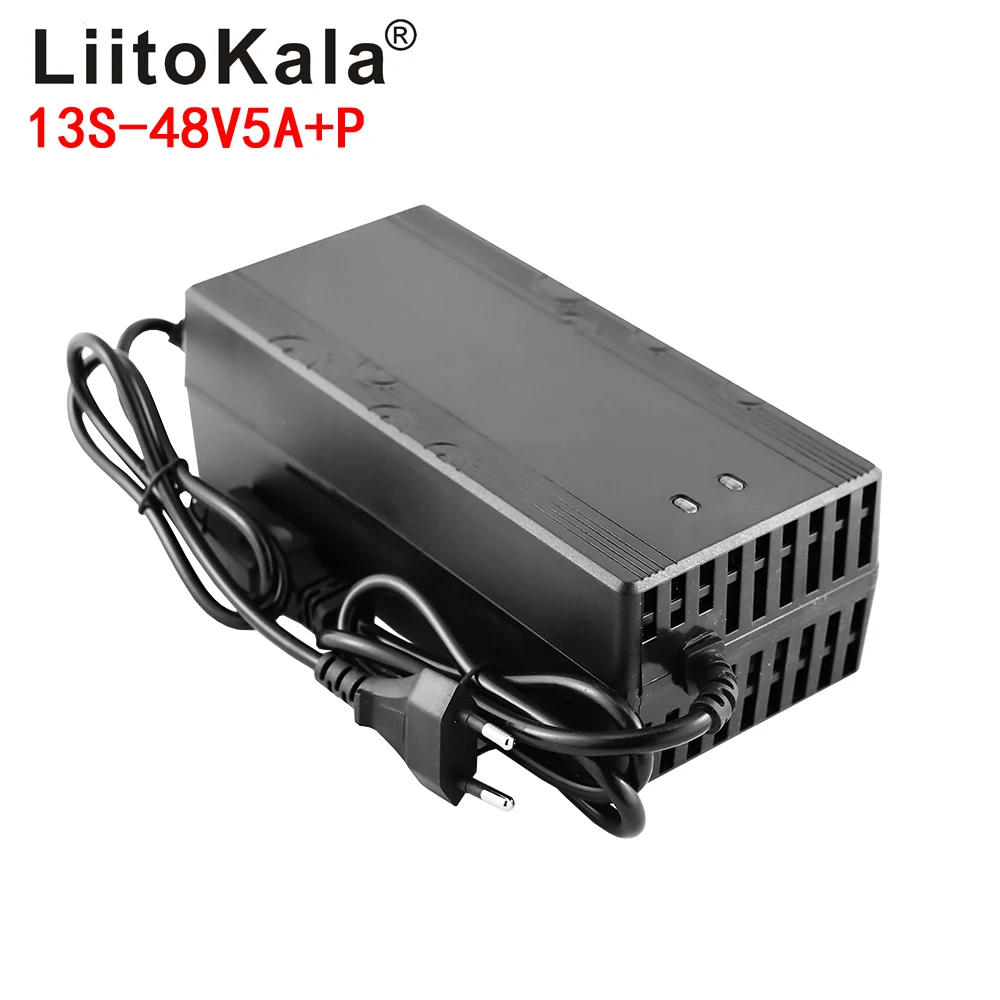 

LiitoKala 13S 48V 5A Lithium-ion battery pack charger 5.5*2.1mm Universal 54.6V 5A AC DC Power Supply Adapter