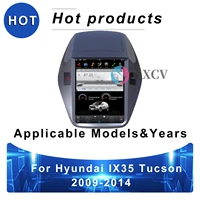tesla style vertical android smart car radio for hyundai ix35 tucson 2009 2014 gps navigator for car 12 1 inch dab carplay