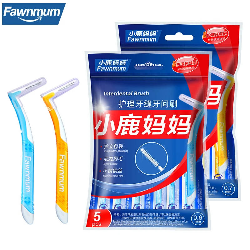 Fawnmum межзубная щетка L-типа для стоматологической ортодонтики очистка в