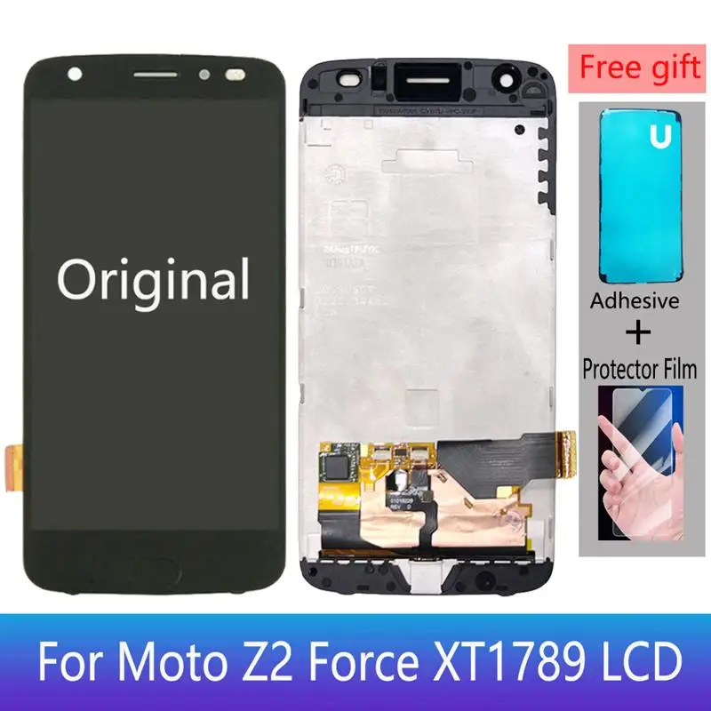 

5.5" Original LCD For Motorola MOTO Z2 Force LCD XT1789 Display Touch screen With Frame Digitizer Assembly Replacement