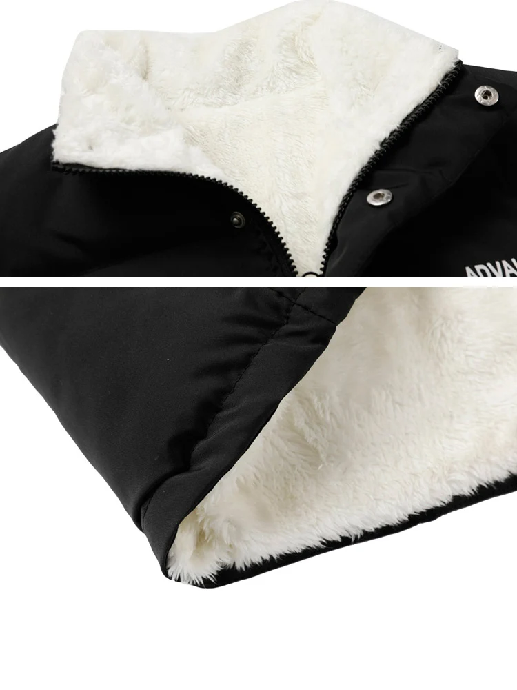 Fashion Winter Jacket Men Stand Collar Thick Teen Gril Loose Casual Over Size Coat Female Women's Parkas Jacket