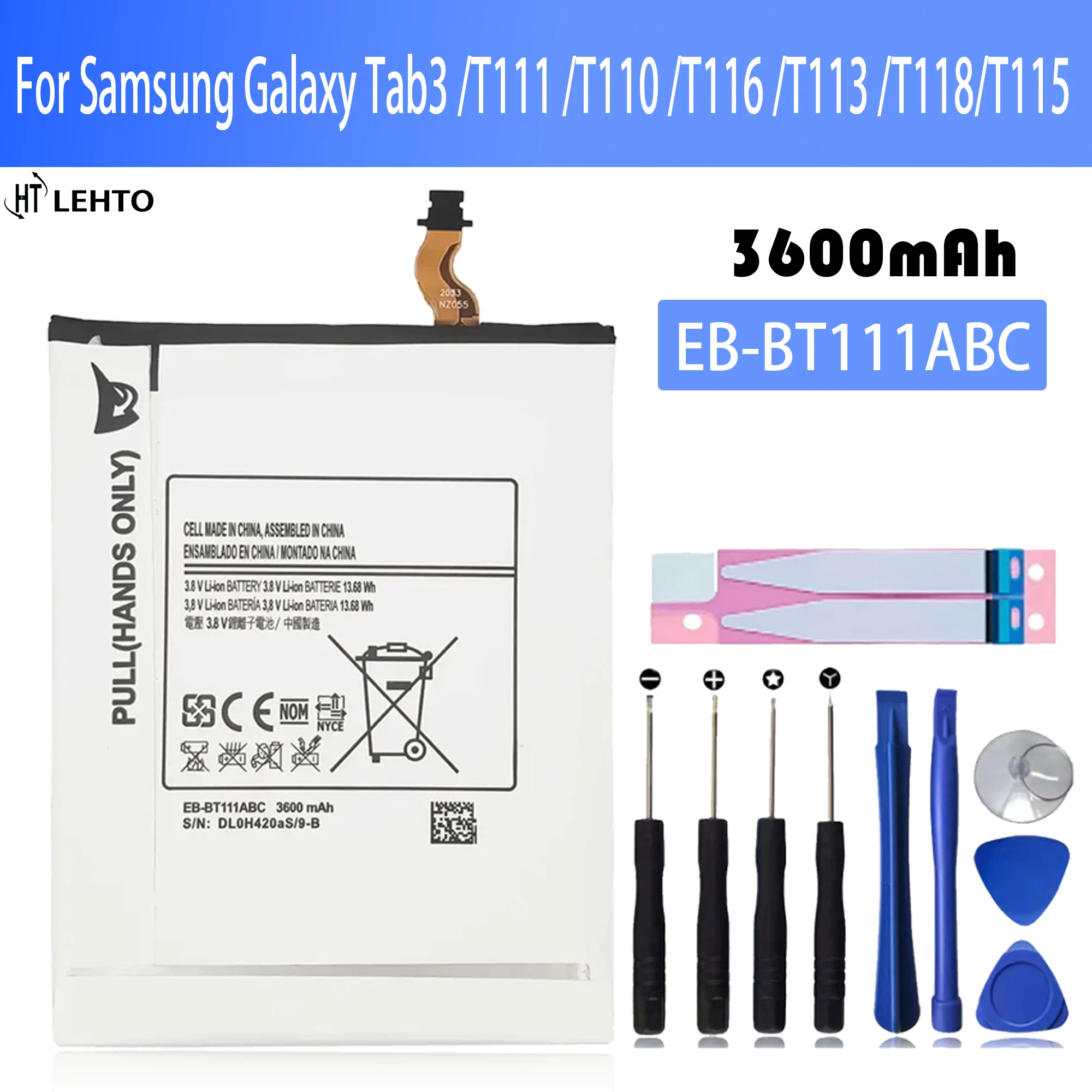Новый 100% Оригинальный аккумулятор для Samsung GALAXY Tab3 T111 T110 T116 T113 T118 T115 аккумулятор для телефона