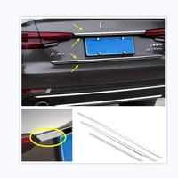for audi a4 b9 sedan 2016 2022 chrome rear trunk tail gate door up bottom decoration strip cover trim accessories exterior