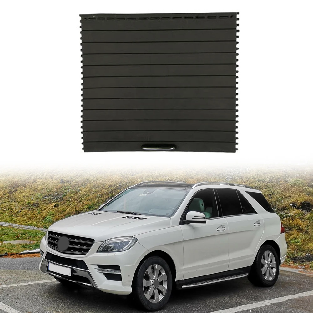 

For Mercedes-Benz Slide Roller Blind Holder Cover Console Cup Holder Cover Accessories Black Car PC And ABS 1pc